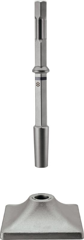 TE-H Tamping plates Ultra-robust tamping plate for compacting earth and asphalt using the third-gen TE 3000 or H28 demolition tools with clamp