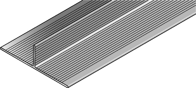 MFT-T Rail T-shaped aluminum rail for assembling vertical and horizontal façade panel substructures