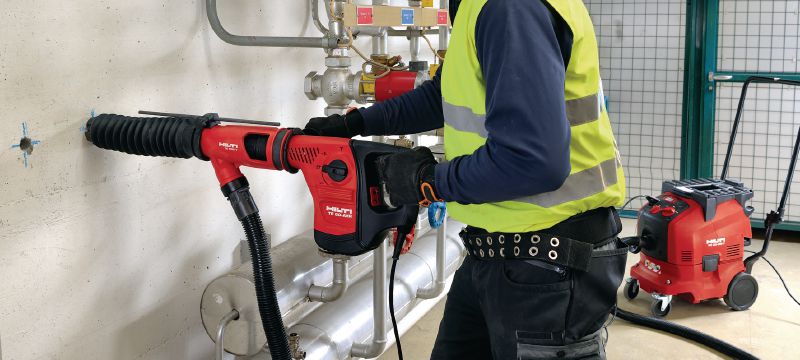 TE DRS-Y Dust removal system Dust removal system for concrete drilling and chiseling with Hilti SDS Max (TE-Y) rotary hammers Applications 1