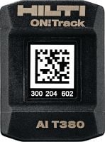 AI T380 Tracking tag Robust smart tag to connect construction equipment with the Hilti ON!Track asset management system – simplifying the inventory process and tracking all your tools/equipment