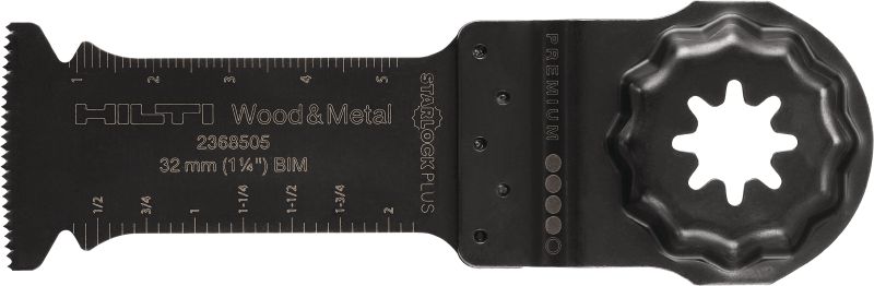 Multitool wood plunge cut blade High carbon steel (HCS) plunge cut blade for the oscillating multitool, for plunge cuts in wood, drywall, and plywood