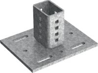 MIC-S120H Hot-dip galvanized (HDG) bracket for heavy-duty fastenings to steel