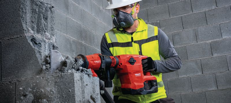 TE 500-22 Cordless chipping hammer Cordless SDS Max (TE-Y) demolition and chipping hammer with Active Vibration Reduction for chiseling concrete or masonry (Nuron battery platform) Applications 1