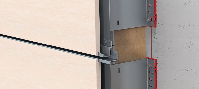 FOX VI L Bracket Versatile wall bracket for installing ventilated façade substructures Applications 1