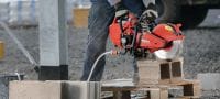 Gas saw safety training Training course for gas saw users providing practical knowledge on the safety features and risks when working with gas saws, and explaining how to better avoid hazards Applications 1