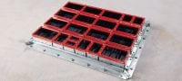 CFS-MSL FGR Floor grid Floor grid frame for high-capacity, fire-rated cable installations through floors Applications 2