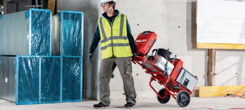 REDiPAK Jobsite Ready Folding Hand Truck  Applications 1