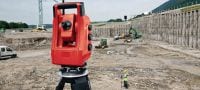 POS 150 Robotic Total Station Long-range robotic total station for one-person operation with 5  angle measurement accuracy Applications 1
