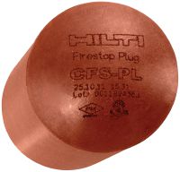 CFS-PL Firestop plug Reusable intumescent firestop solution for permanent or temporary cable openings in walls and floors