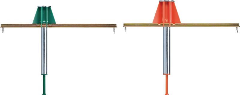 KCC-MD Kwik Cast Connect cast-in-place anchor, long plate Ultimate-performance push-to-connect long plate cast-in-place anchor for concrete on metal deck with approvals