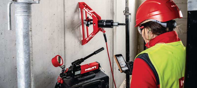 On-site anchor testing services On-site resistance and proof load testing for post installed anchors and rebar Applications 1