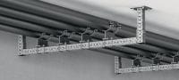 MIC-UH Standard hot-dip galvanized (HDG) connector for fastening MI girders to one another Applications 1