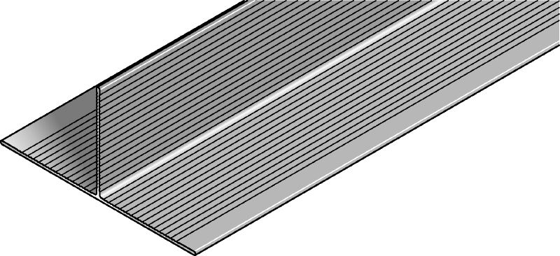 MFT-T Rail T-shaped aluminum rail for assembling vertical and horizontal façade panel substructures