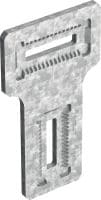 MIC-T Hot-dip galvanized (HDG) connector for fastening MI girders perpendicularly to one another