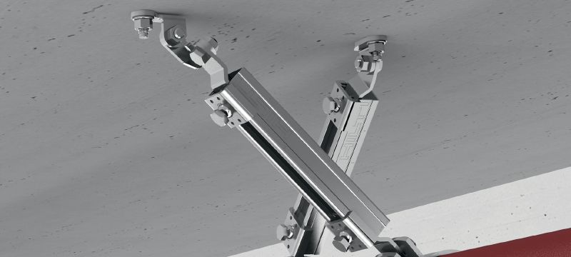 MQS-SP Seismic sprinkler pipe clamp Galvanized sprinkler pipe clamp with FM approval for seismic bracing in fire sprinkler applications Applications 1