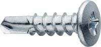 PFTH SD Zi Self-drilling framing screws Flat truss-head interior metal framing screw (zinc-plated) for fastening stud to track