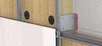 FOX VI L Bracket Versatile wall bracket for installing ventilated façade substructures Applications 2