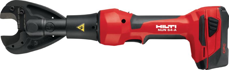 NUN 54-A Universal 6-Ton crimper and cutter Inline universal 6-Ton cordless cable crimper and cutter with interchangeable jaws