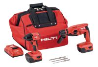 Two-tool cordless combos Two tools cordless combos
