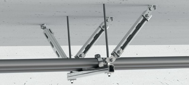 MQS-RH Seismic retrofit hinge for attachment to threaded rod Applications 1