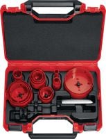Hole Saw Kit Hole Saw Kits available as ready to use sets for different purposes.