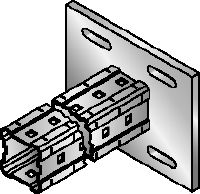 MIC-S90H Bracket Hot-dip galvanized (HDG) box profile bracket for connections to steel in heavy-duty applications