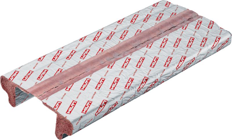CFS-TTS MD Firestop Top Track Seal Firestop Preformed solution for top-of-wall drywall joints under metal deck – eliminates the need for slow, messy stuff-and-spray firestop