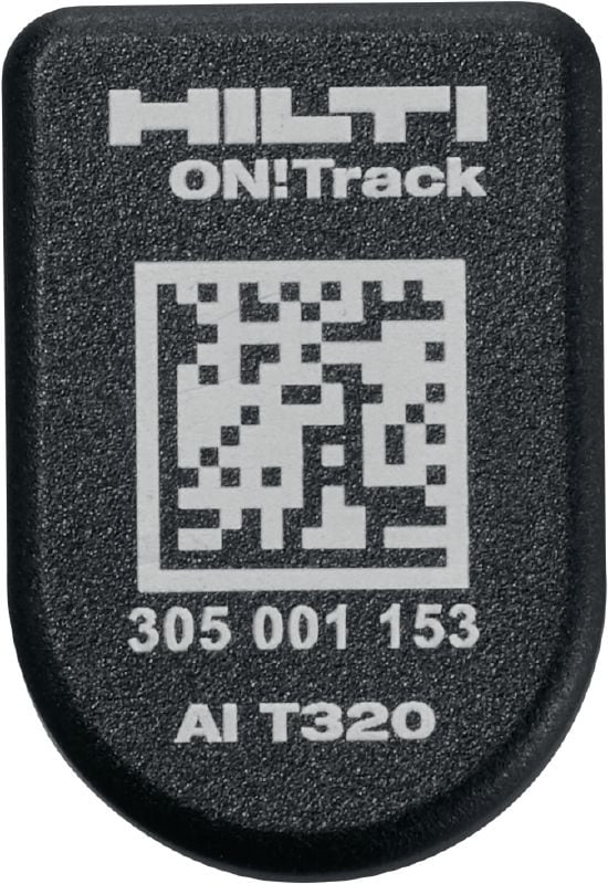 AI T320 ON!Track Bluetooth® smart tag Durable asset tag to track construction equipment location and demand via the Hilti ON!Track tool tracking system – optimize your inventory and save time managing it
