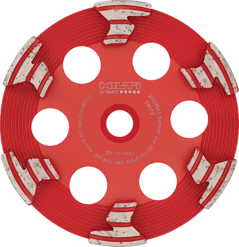 SPX Universal diamond cup wheel (flat) Ultimate diamond cup wheel for angle grinders – for faster grinding of concrete, screed and natural stone