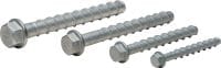 KH-EZ CRC Screw anchor Ultimate-performance screw anchor with corrosion-resistant coating (mechanically galvanized carbon steel, hex head)