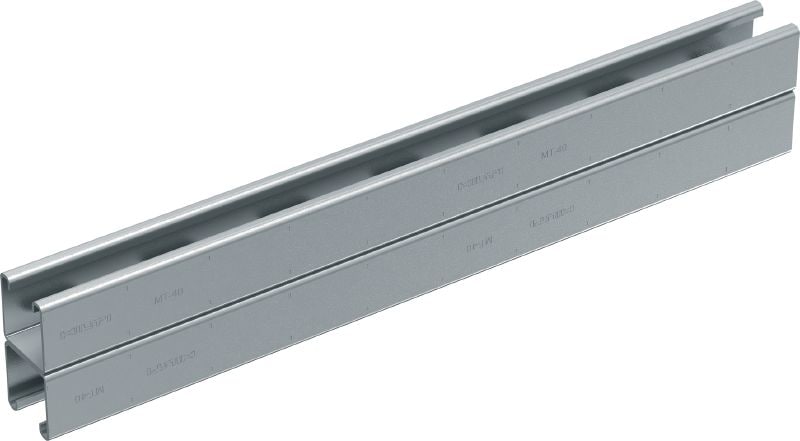 MT-40D C-Channel profile Medium-duty double C-Channel profile for use with MT-FL/MT-TL components in indoor environments